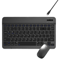 AT-Mini Wireless Bluetooth Keyboard Phone Tablet PC Portable Bluetooth Keyboard Mouse for Samsung Xiaomi Android Apple