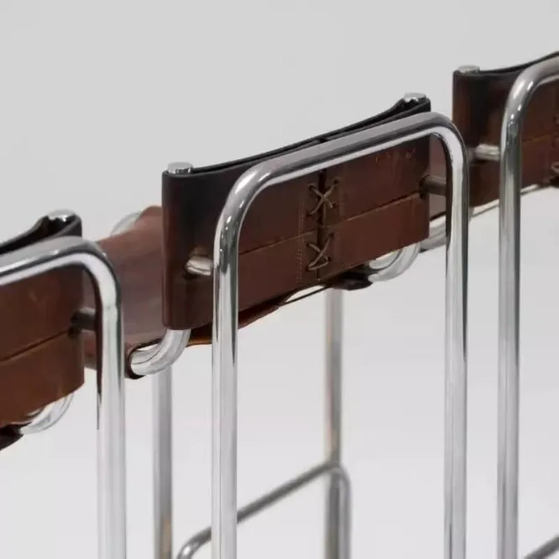 الفولاذ المقاوم للصدأ الطعام كرسي طويل الساق الشمال أنيقة القضبان البراز مريحة مسند الظهر جزيرة مقعد للبار الحديثة الفاخرة المطبخ مقاعد للبار #5