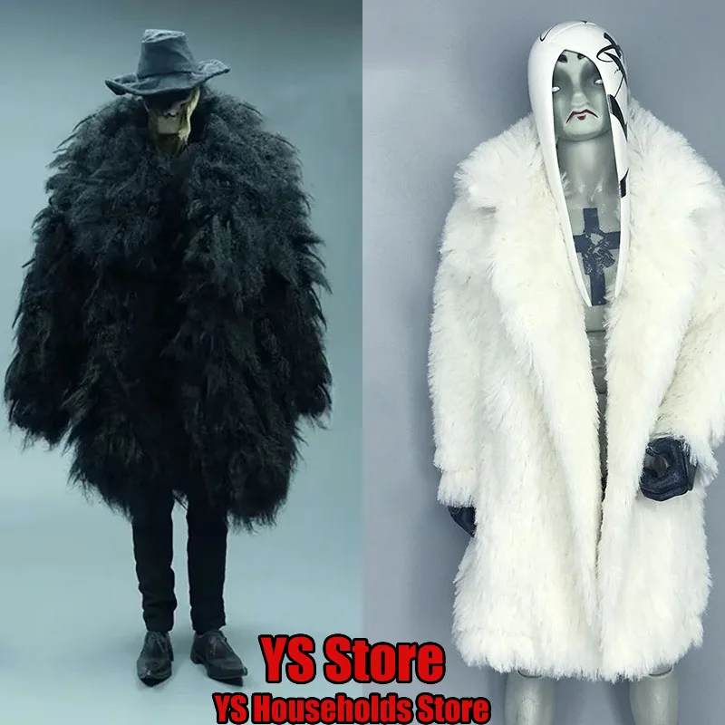 2 Colors 1/6 Male Soldier Winter Coat Fashion Long Parka Faux Fur Streetwear Luxurious Clothes Toys Fit 12” Action Figure Model