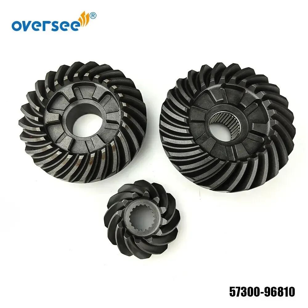 Oversee 57300-96810 PINION & GEAR SET For Suzuki DF150 DF175 150HP 175HP Outboard Motor