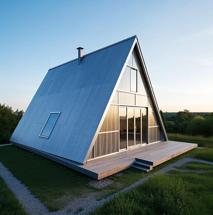 YG Portable Container House Triangle Roof Modular House Tiny Villa Homes Prefabricated Luxury Triangular Container House Villa