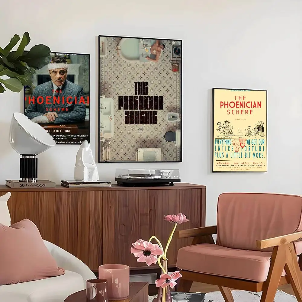 The P-Phoenician Scheme Thrilling Crime Drama Posters Living Room Bar Cafe Quality Canvas Vintage Style Comics Painting Art Hom