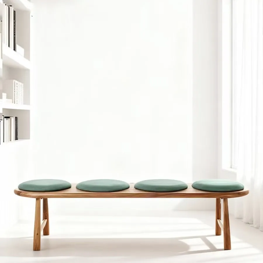 Nordic Solid Wood Bench Home Bedroom Bed End Stool Shoe Changing Stool Small-sized Living Room Wood Bench Long Strip Stool