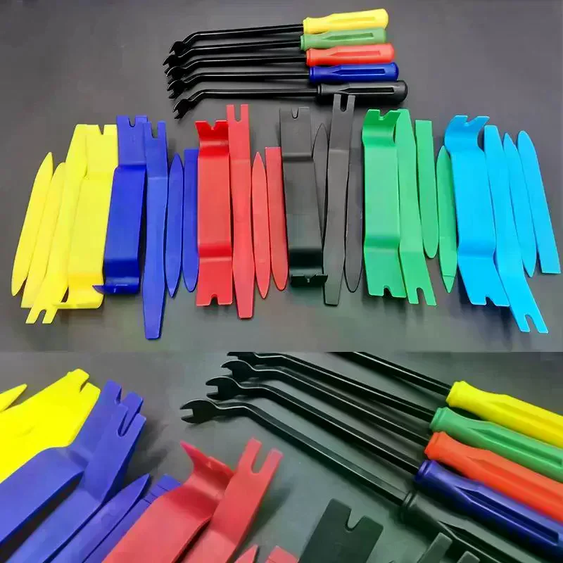 Piece Set, Non-Marring Plastic Pry Tools for Car Trim Removal, Door Panel Fastener Extraction Kit for Vehicle