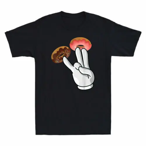 Donuts T-Shirt Anime Graphic T-shirts For Men Clothing Women Tees Y2K Tops Unisex Summer Short Sleeve