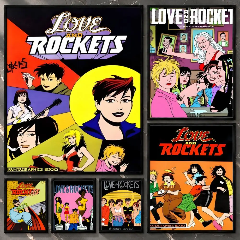 Collectible Display Legendary Stage Performance LoveandRockets Poster Aesthetic Unframed Wall Prints for Bedroom & Living Room