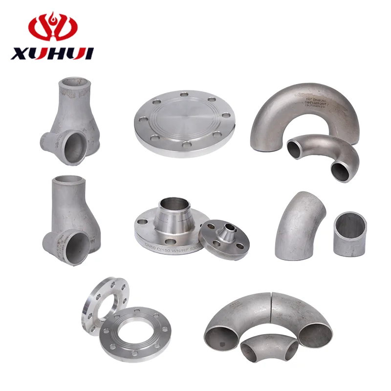 ASTM A403 WP304/316L Corrosion Resistant Welded Pipe Fittings Kit CNC Processed High Pressure Butt Weld Reducer/Elbow/Tee/Cap