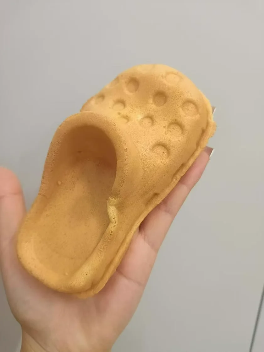 4 шт., новый дизайн, коммерческая электрическая антипригарная обувь из нержавеющей стали с отверстиями, вафельница, тапочки, оборудование для закусок