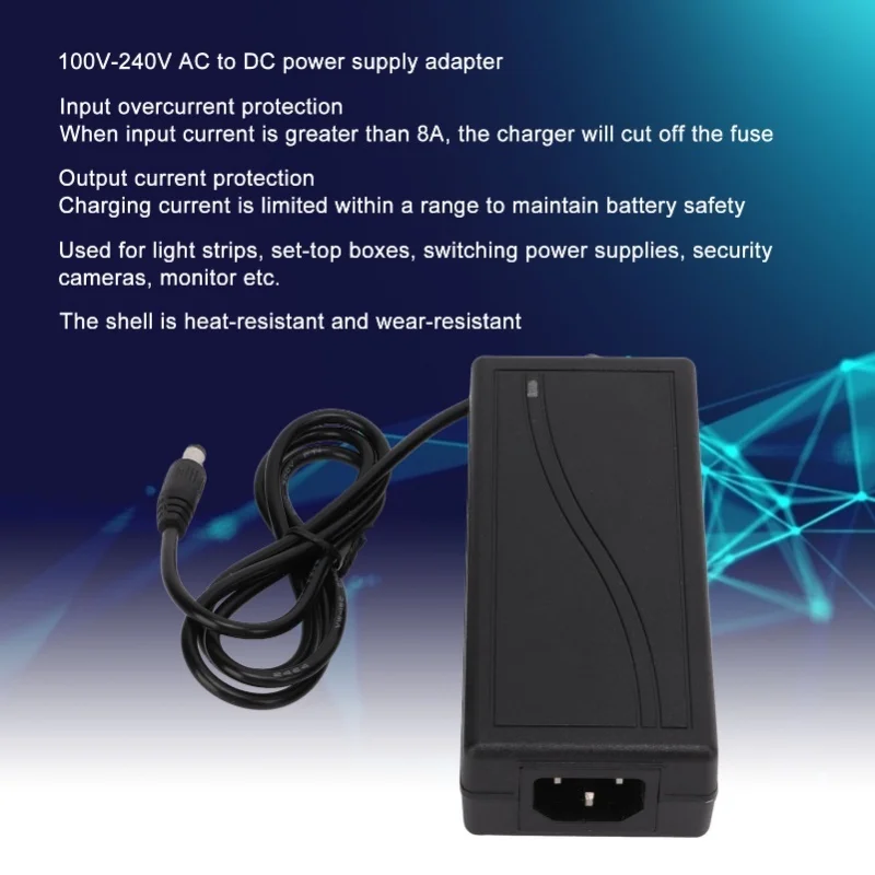 5V 8A Power Adapter 100V-240V AC To DC Power Supply Transformer For LED Light Strip Security Camera Monitor Router - view 4