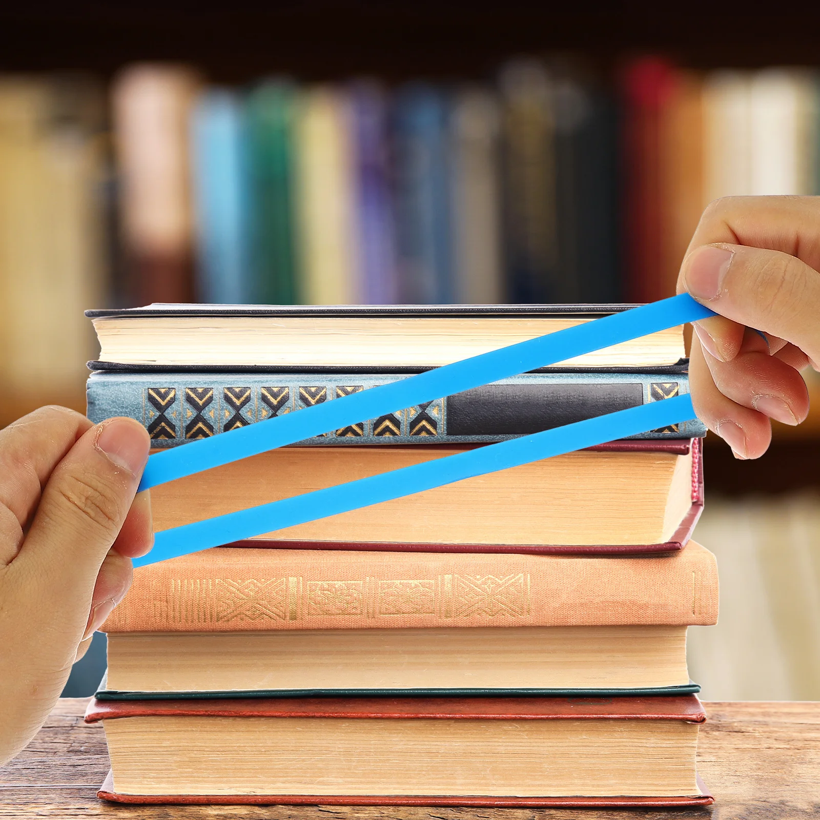 8pcs Silicone Elastic Bands Fixing Notebooks Straps Colorful Stretch Chair Bands Portable Reusable Washable Book Fixing Multi