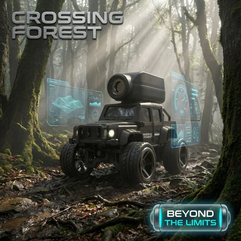 

New Arrival 1:64 Scale Alloy Remote Control Off-Road Car With Camera Transmission RC APP Controlled Toy Vehicle