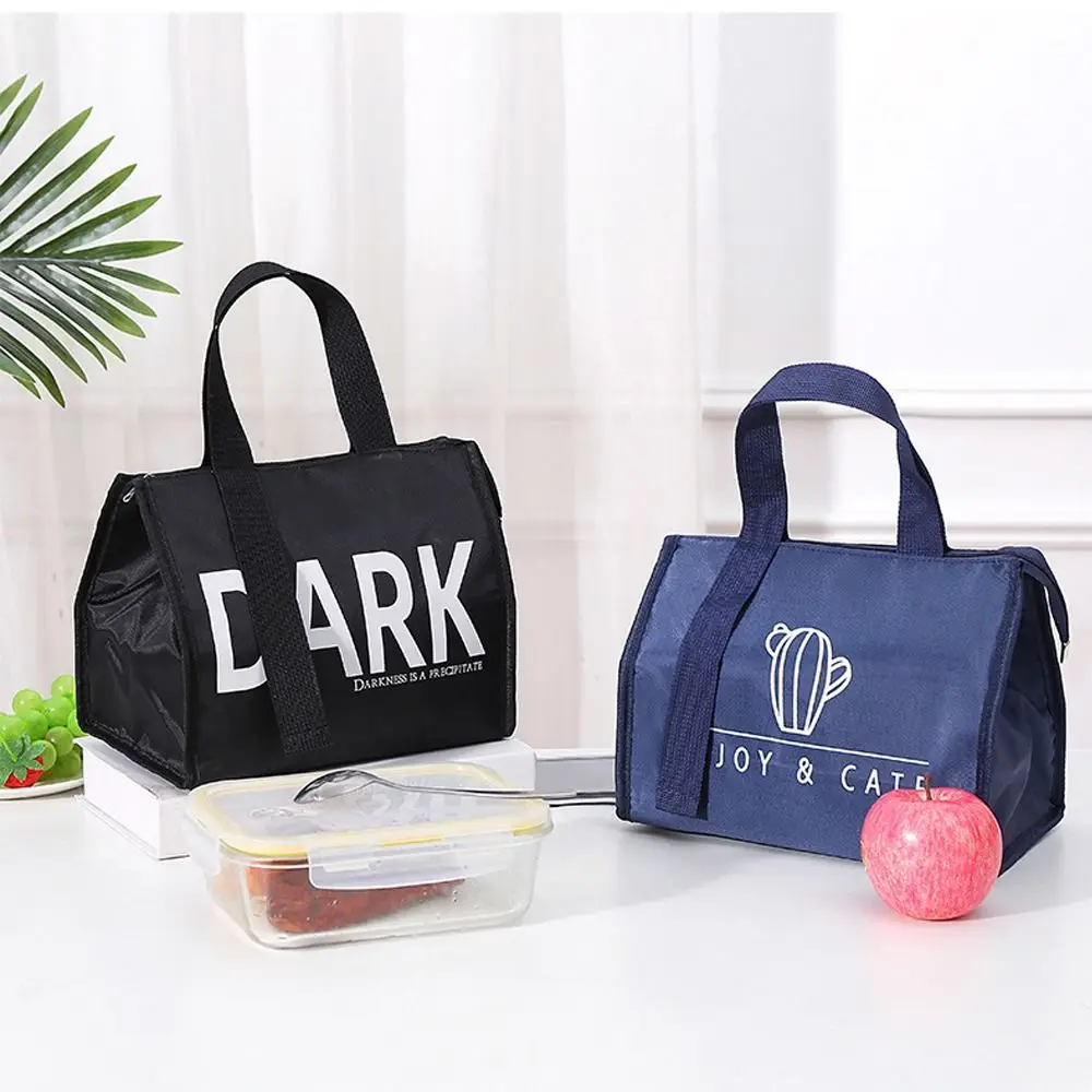 New Portable Thermal Lunch Box Bags Women Kids Food Storage Handbags Travel Picnic Pouch Insulated Cooler Tote Bag