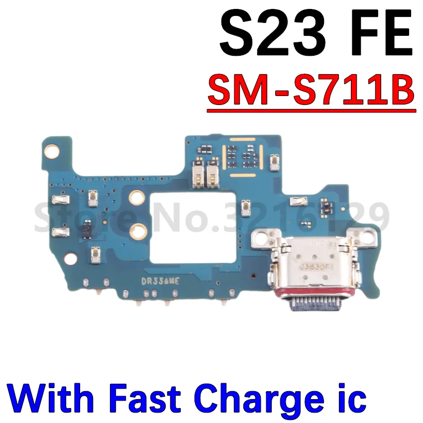 USB Port Charging Board Dock Connector Charger For Samsung Galaxy S23 Ultra S23+ S23 FE S711 S918 S916 Motherboard Flex Cable