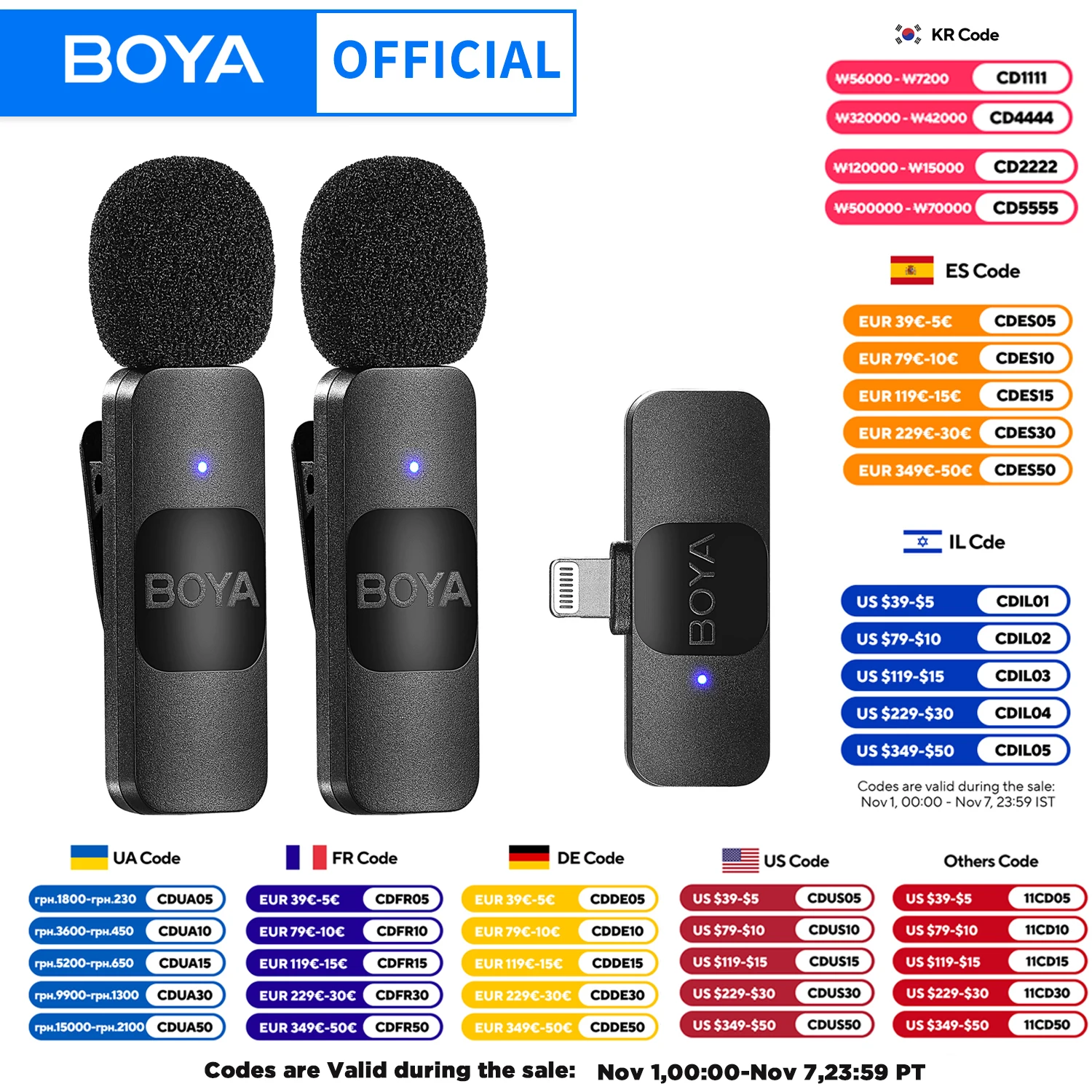 BOYA-minimicrófono Lavalier inalámbrico profesional, accesorio para iPhone, iPad, Android, transmisión en vivo, grabación de juegos, entrevista, Vlog, BY-V