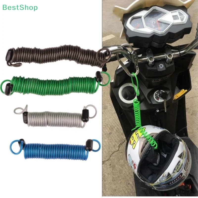 〔Victoria〕Motorcycle Spring Cable Lock Anti-Theft Rope Alarm Disc Lock 1.5/2.5m