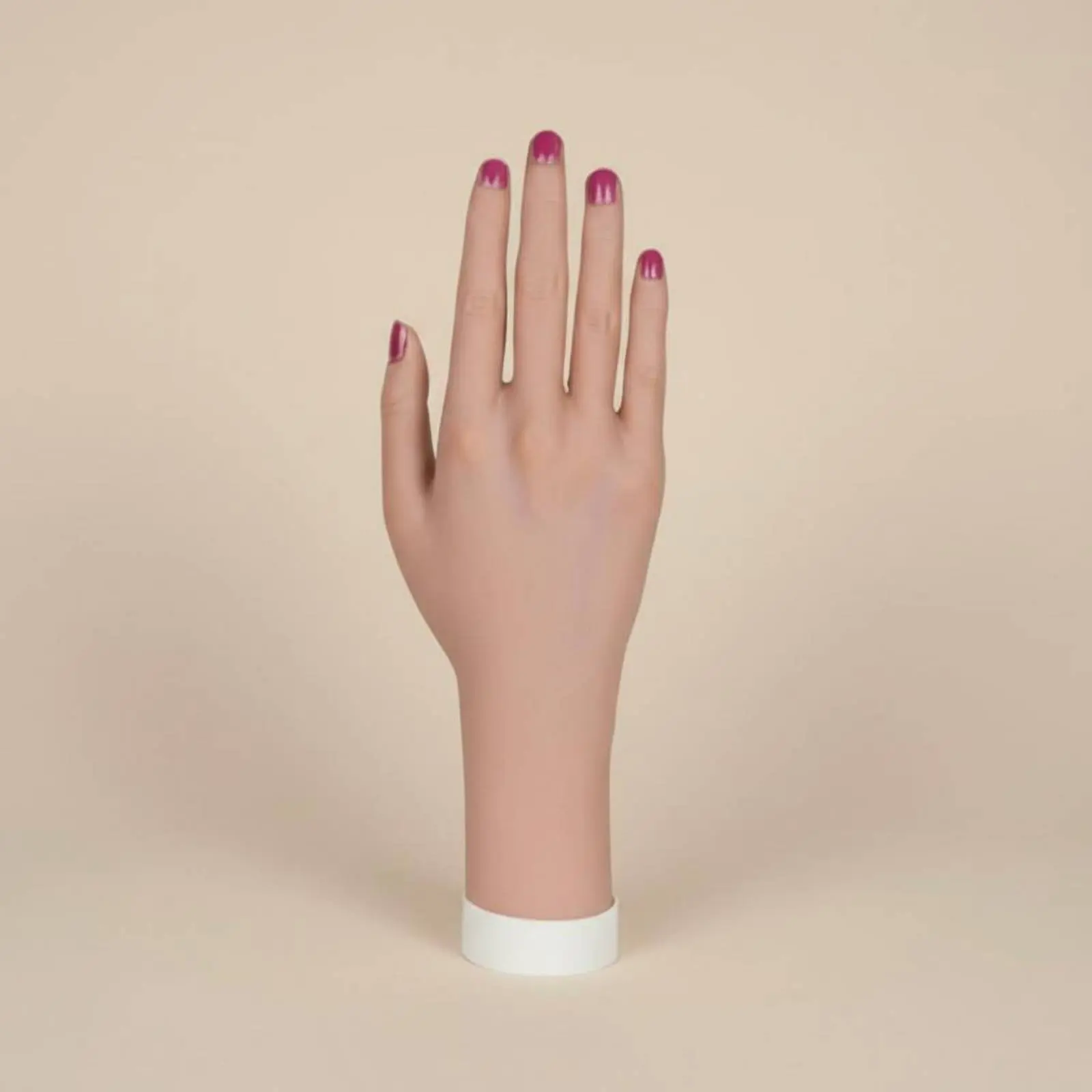 Bendable Nail Art Hand Long-Lasting Posable Female Practice Hand Acupressure Practice Model Easy to Clean Training Aid
