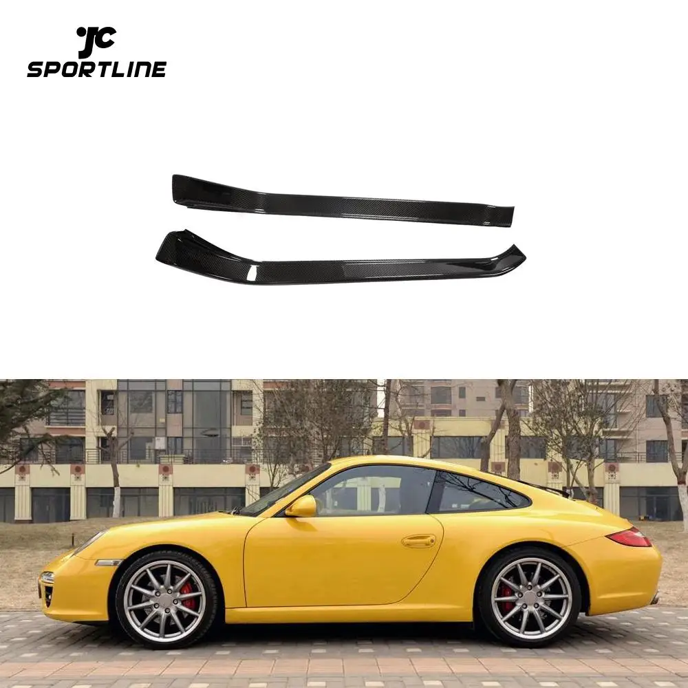 Dry Carbon Fiber Door Side Sill Cover For Porsche Carrera S 4S Turbo S GT2 GT3 Targa 4S 997 911 2005-2011