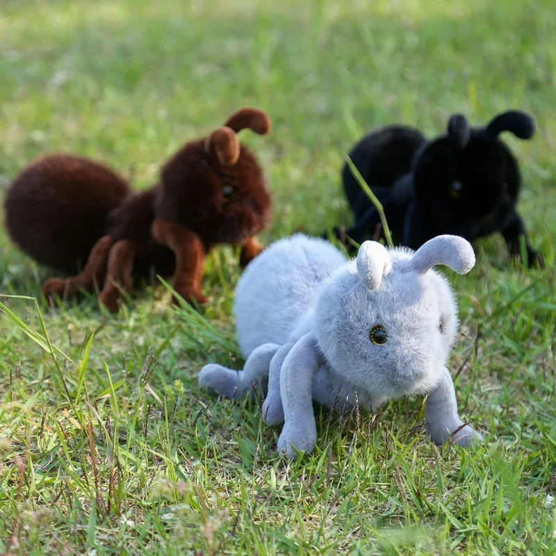 27 cm mignon fourmi Animal en peluche poupée dessin animé insecte en peluche poupée fourmi douce jouets en peluche pour fille garçon cadeau d'anniversaire décoration de la maison poupées