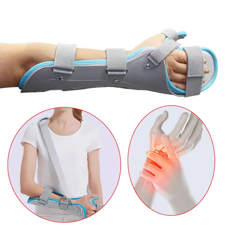 Adjustable Wrist Support Brace-Hand Fracture Fixed Strap SprainCarpal Tunnel Splint-Posture Corrector Bandage Joint Pain Relief