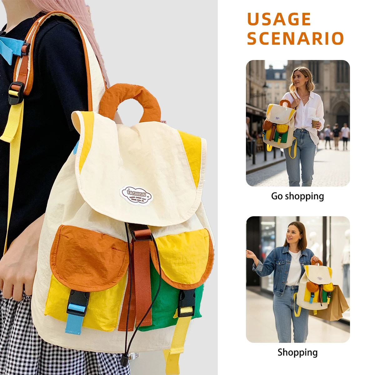 Mochila escolar de estilo coreano para niñas de secundaria, gran capacidad, estudiantes de secundaria, nuevo modelo 2025, ultraligera, protección de columna, mochila reductora de peso