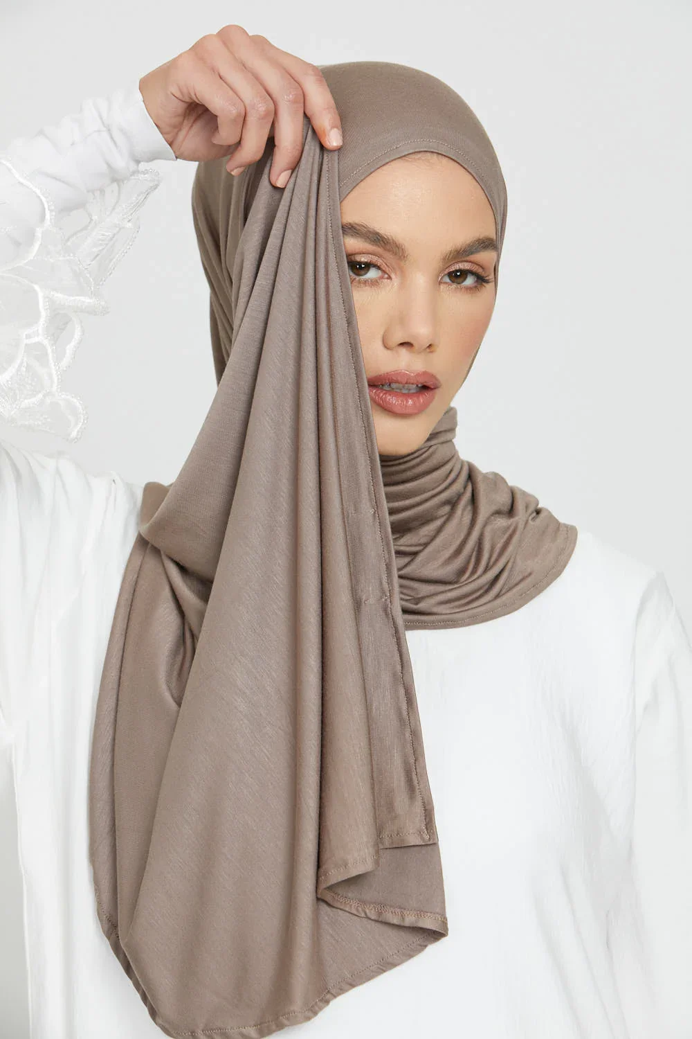 Muslim Jersey Hijab Scarf Women Long Solid Color Head Wrap For Women Hijabs Scarves Ladies Muslim Veil Jersey Hijabs