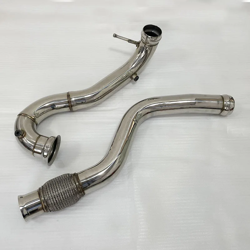 Downpipe Exhaust for Benz for 3inch WRAX SS304  Mercedes-AMG A 45 4MATIC  Free Heat Shield Smooth Exhaust Flow Plug-and-Play