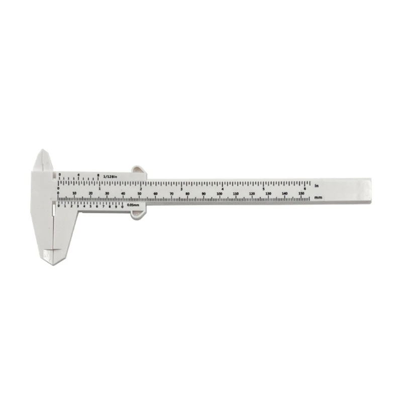 

150mm 6inch Double Scale Vernier Caliper Plastic Construction For School Projects And Engineering Applications