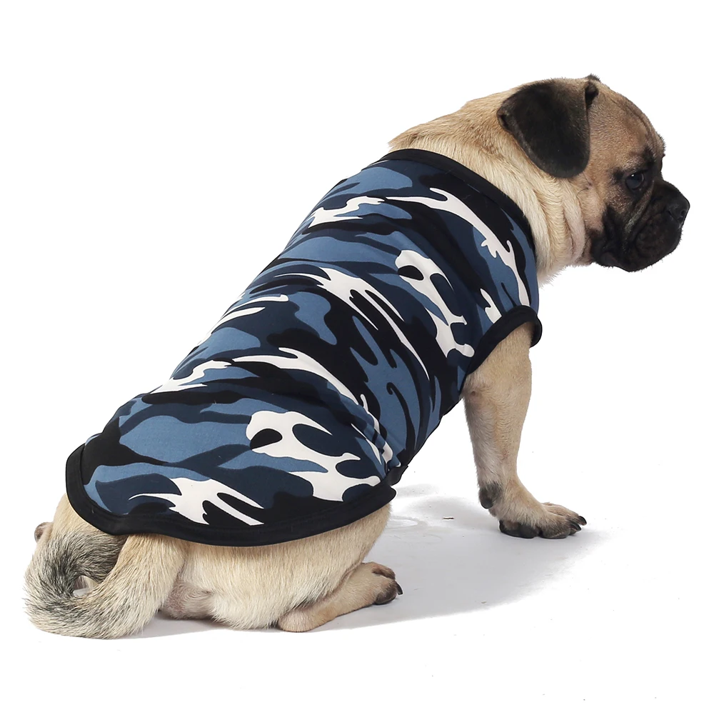 Dog Camouflage Print Vest, Pet Shirt Vest Pet T-Shirt, Pet Clothes For Small Medium Dogs & Cats