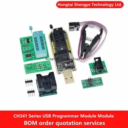 CH341A CH341B 24 25 serisi EEPROM flaş BIOS USB programcı modülü SOIC8 SOP8 testi klip EEPROM 93CXX / 25CXX / 24CXX Test