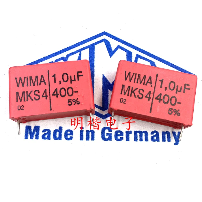 

10PCS/30PCS New German Capacitor WIMA MKS4 400V 1.0UF 1UF 105 Pitch 27.5mm FREE SHIPPING