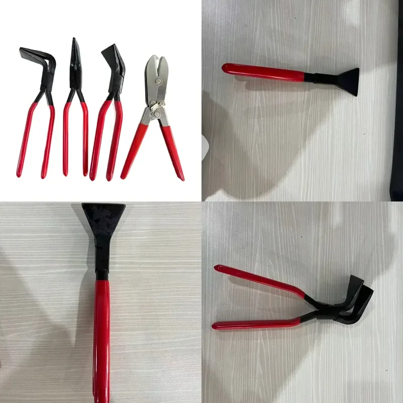 For Metal Steel Plate Iron Sheet Hemming Pliers Sheet Metal Pliers Durable Anti-Rust Forged Anti-Skid Handle Flat Mouth
