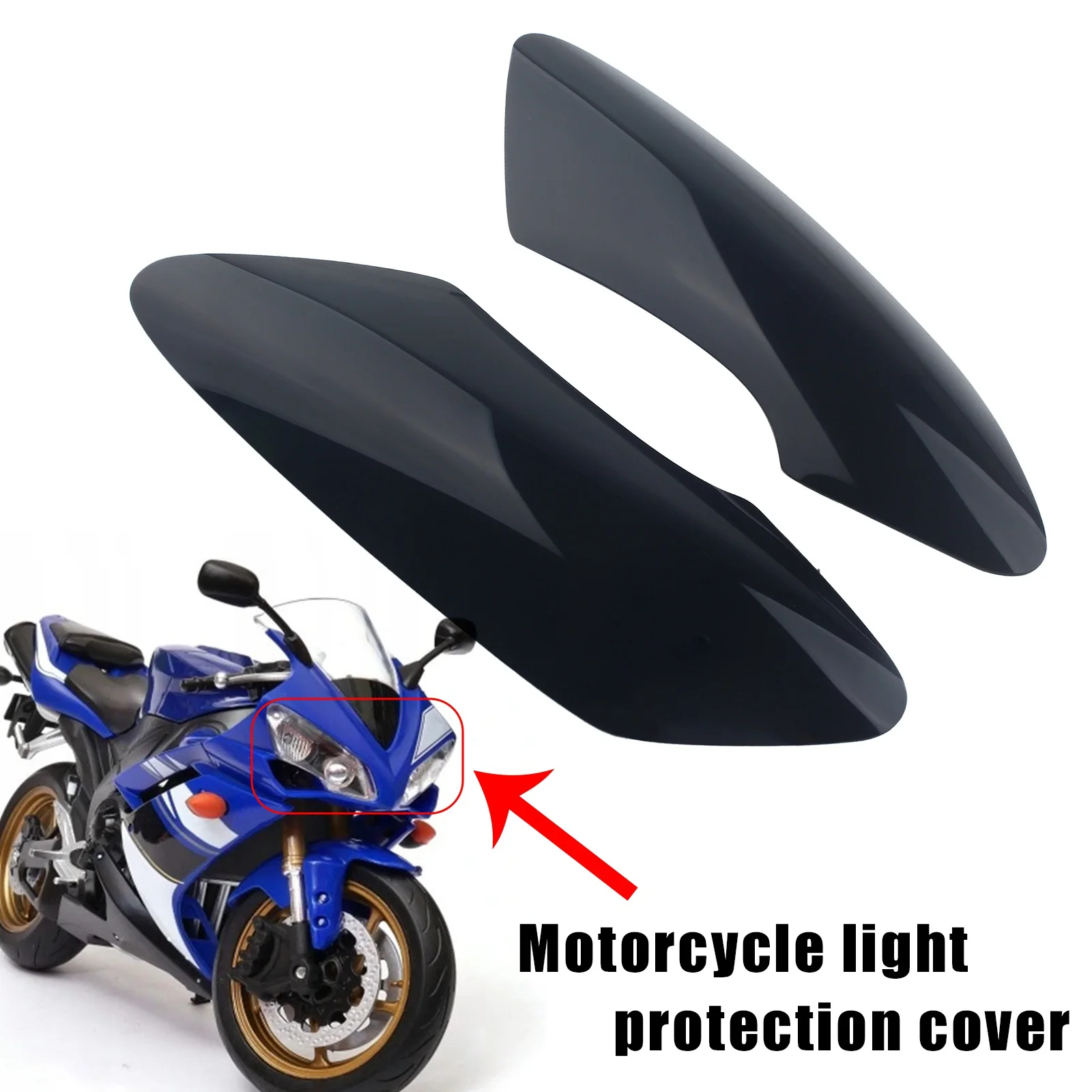 Headlight Lamp Lens Cover Protector Shield For Yamaha YZF R1 2007-2008