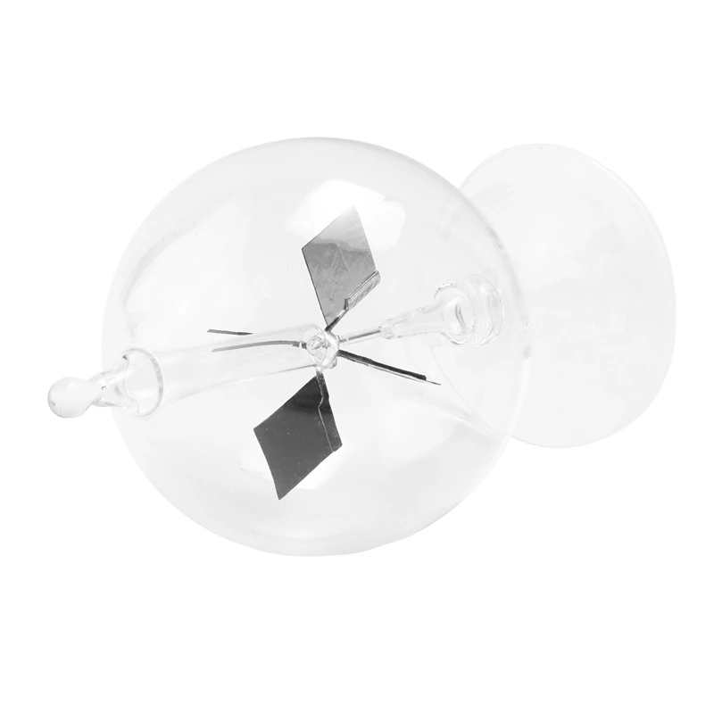 

ABYC Solar Crookes Радиометр Стеклянная ветряная мельница Игрушка ручной работы для украшения дома на вечеринке Подарок Прозрачный