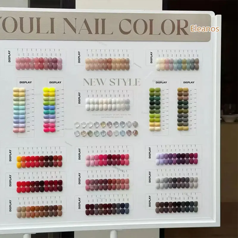 Eleanos 260 Colors 15ML Soak Off UV LED Gel Polish Kit With Color Chart Nail Art Salon Nail Gel Set Nail Gel Polish Learner Kit