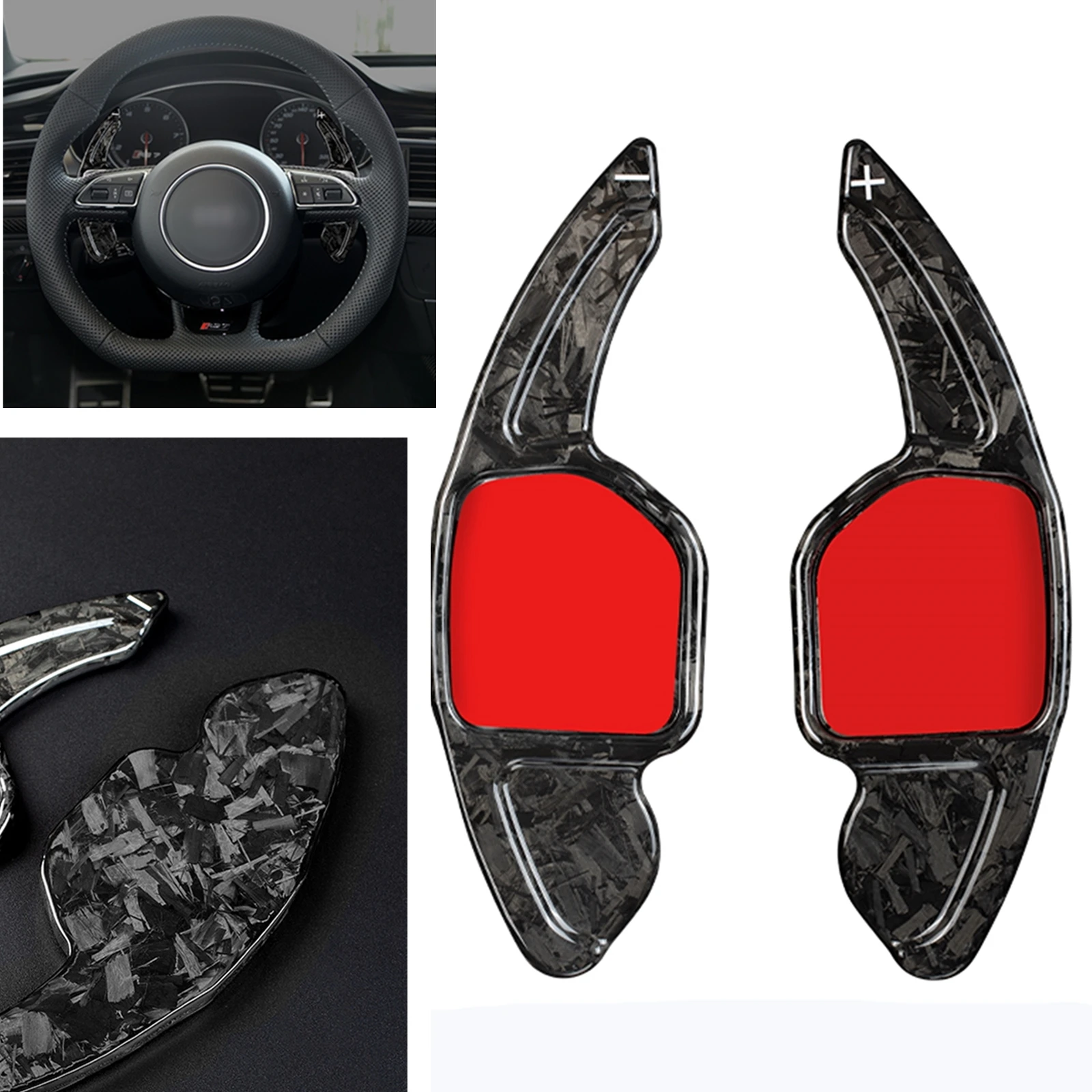 

For Audi A3 A4L A7 Q5 A5 A6L S6 S7 SQ5 Q3 Q5 2013 Q7 RS3 RS6 R8 TT TTS Forged Steering Wheel Shift Paddle Extension