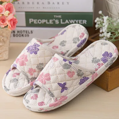 New Silent Indoor Home Cotton Linen Bottom Slippers for Men And Women Summer Washable Couple Slippers Soft Cloth Bottom