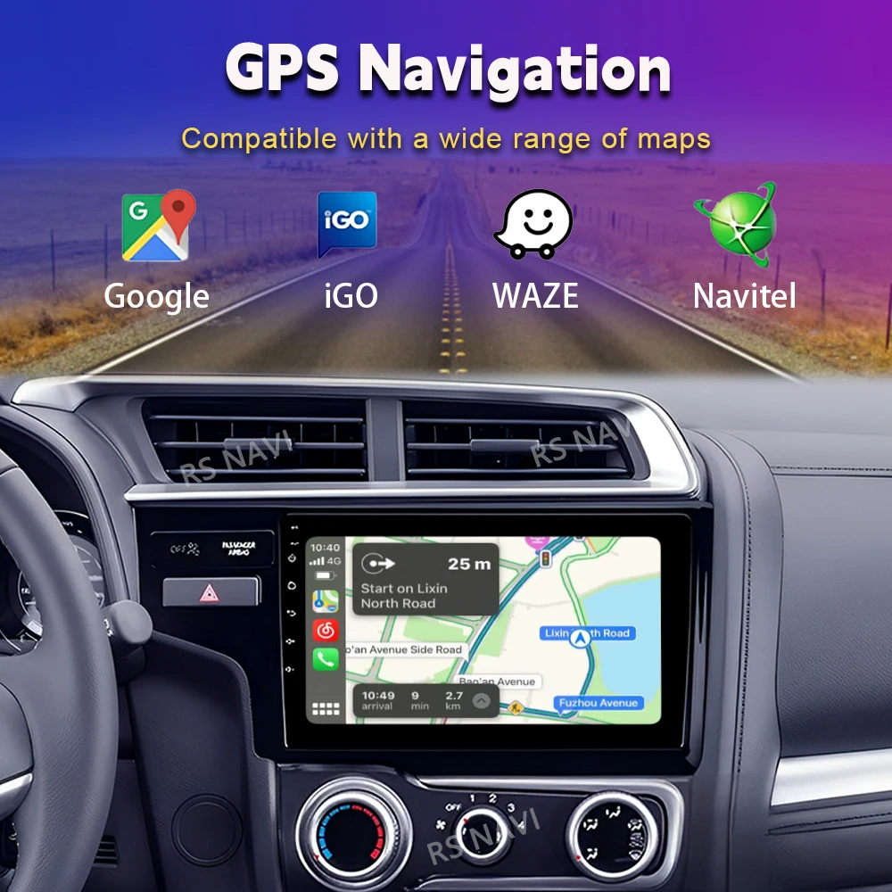 Android 16 Carplay Auto Car Radio Multimedia Player For Honda Fit Jazz 2014 2015 2016 2017 Autoradio GPS Stereo 2din Head Unit