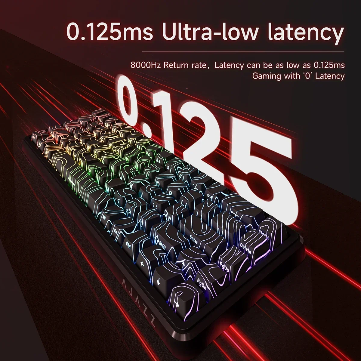 AJAZZ AK680 MAX RGB Mechanical Keyboard 8k Polling Rate Hot Swap Magnetic Switch Wired Gaming Customized Keybaord Pc Accessories