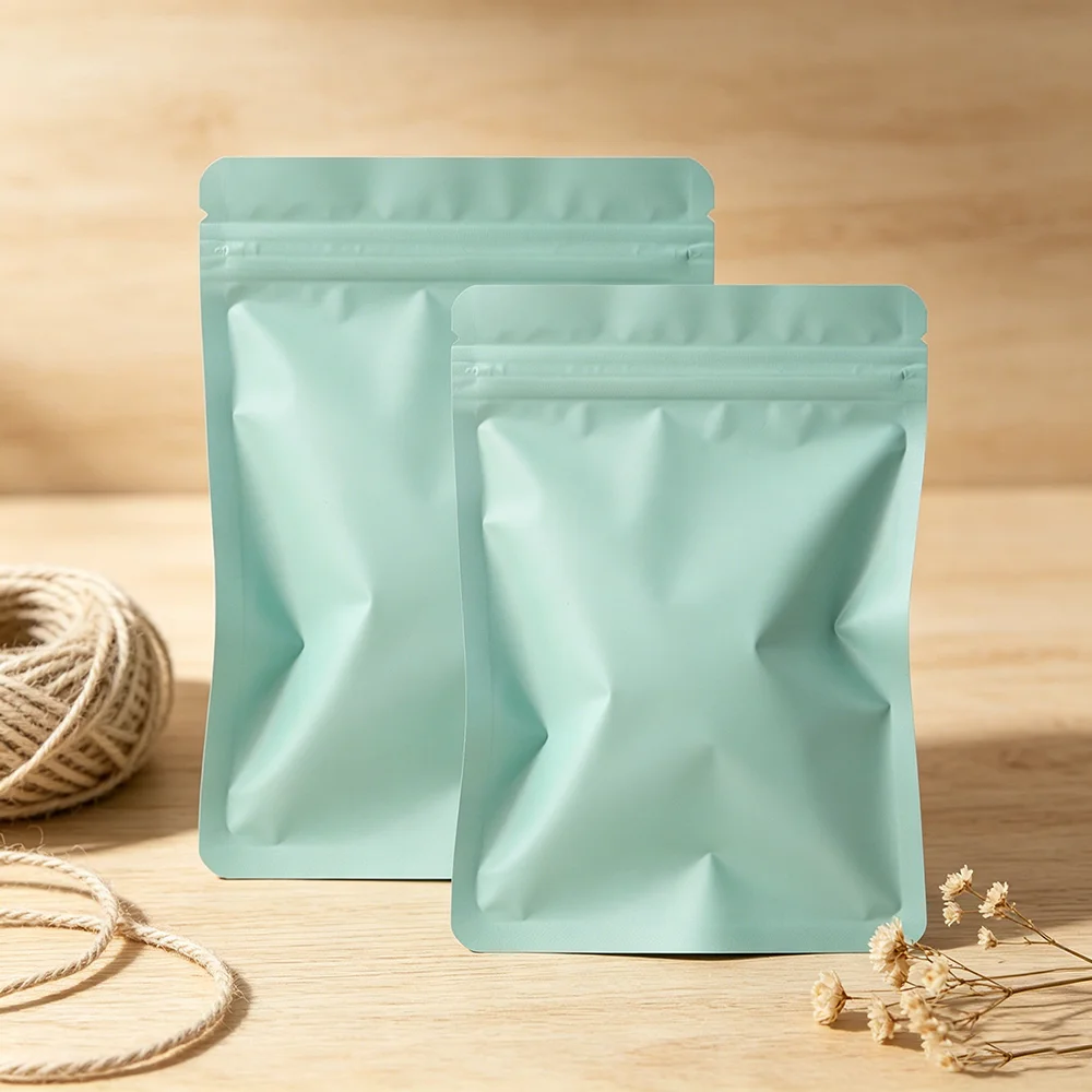 100Pcs Double-Sided Blue Colored Bags, Double-Sided Aluminum Foil Light-Blocking Bags, Thickened Aluminum-Coated Flat-Bottom Self-Sealing Bags, Aluminum Foil Light-Proof Sealing Bags, Small Sample Packaging Bags, Card and Document Packaging Bags, Hairpin and Hairband Small Gift Storage Bags, Anti-Oxidation Sealed Bags for Earrings, Ear Studs, Necklaces, Small Accessories, Clothing and Socks Packaging Bags, Phone Case and Earphone Bags view 4