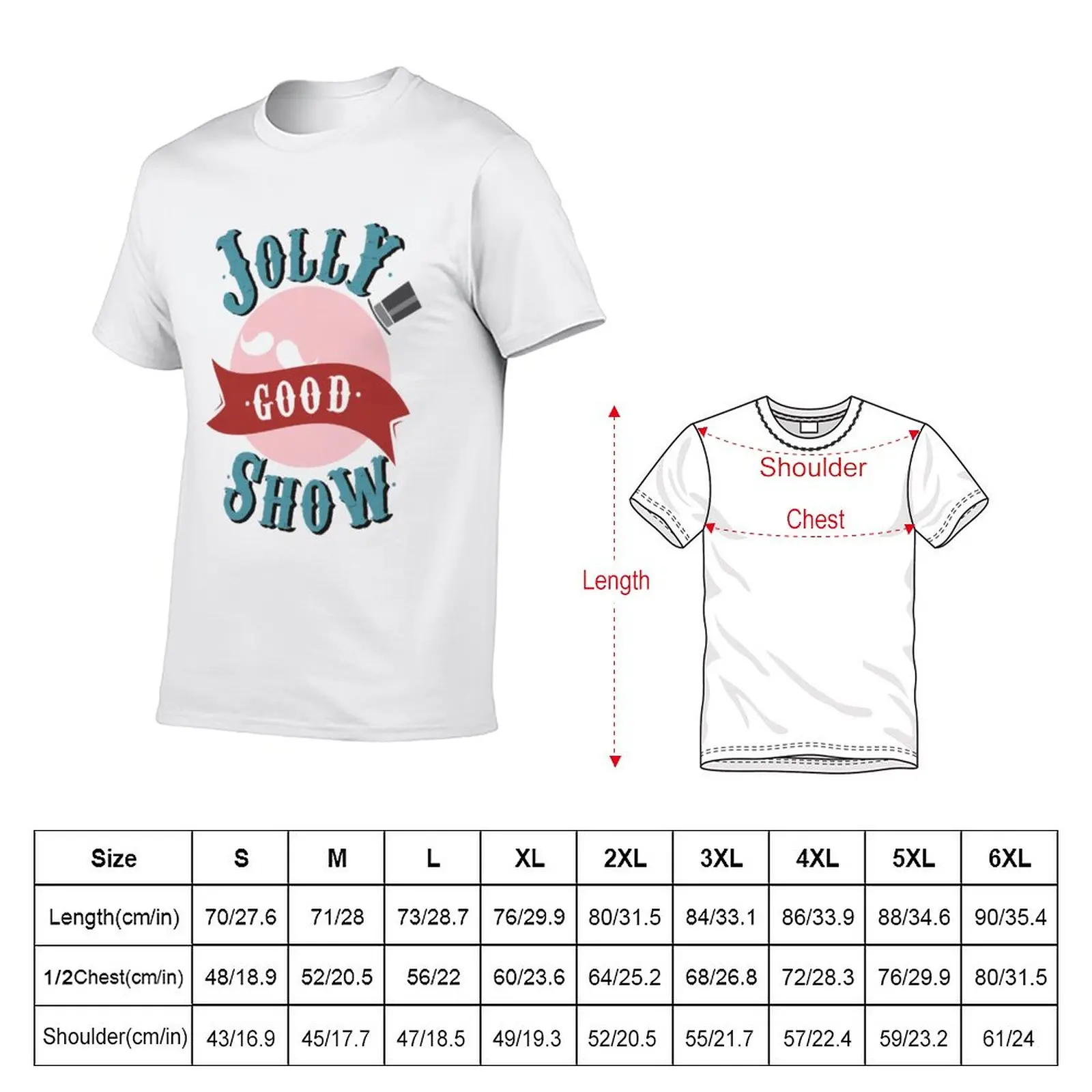 New Jolly Good Show T-Shirt anime clothes Short sleeve tee korean fashion graphic t shirts designer t shirt men