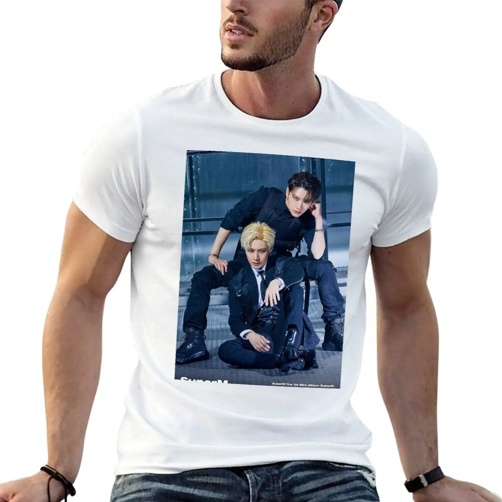 

SUPERM JOPPING TAEMIN TEN T-Shirt t shirts with prints t shirt man cotton T-Shirt