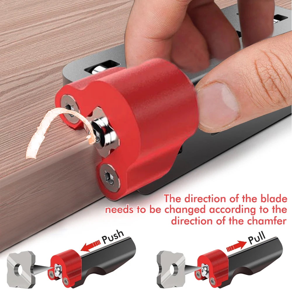 2026 New Hot Woodworking edge trimming knife Corner Manual Planer Blade Hand Tools wood Deburring Chamfering Fillet Scraper