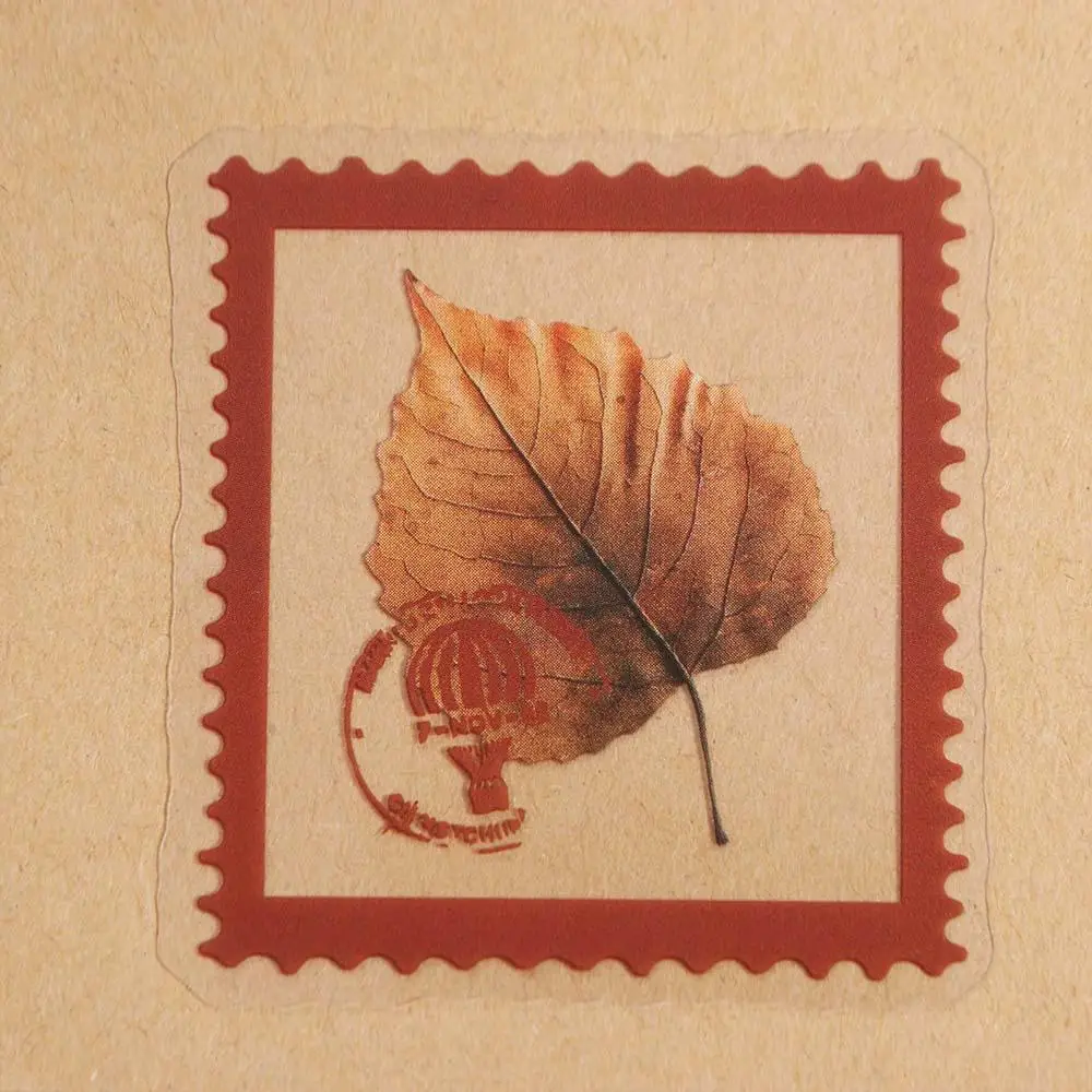 30 Pcs/Bag PET Flower Plant Sticker Bag Colorful DIY Hand Tent Decorative Material Creative Waterproof Scrapbooking Sticker