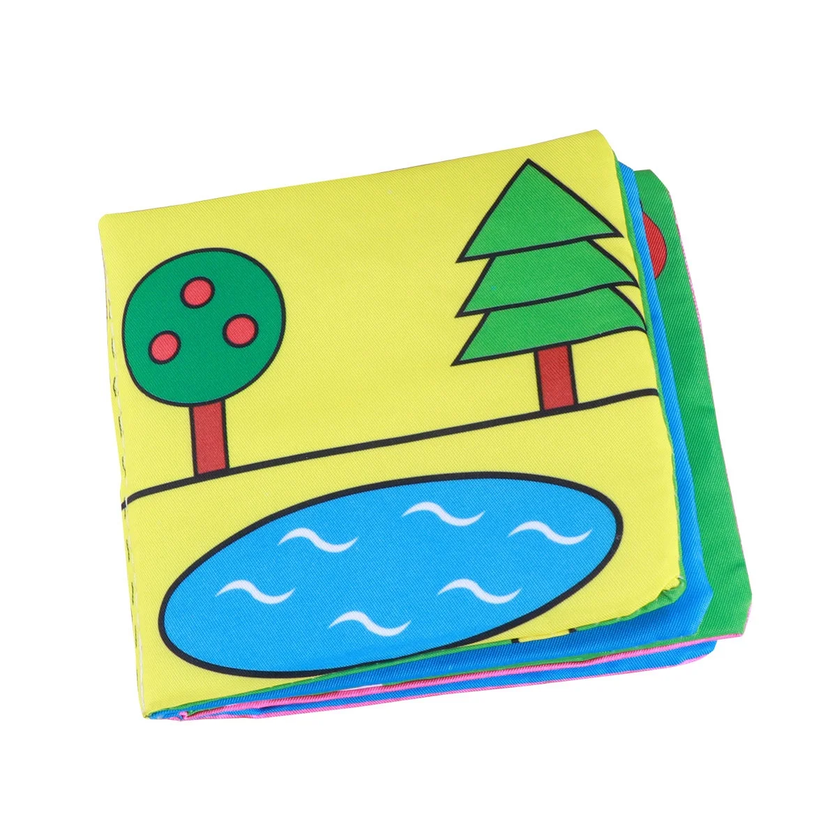 Książeczki materiałowe dla niemowląt Wczesna edukacja Grafika edukacyjna Specjalny projekt materiału Kolorowe zdjęcia Czas przytulania