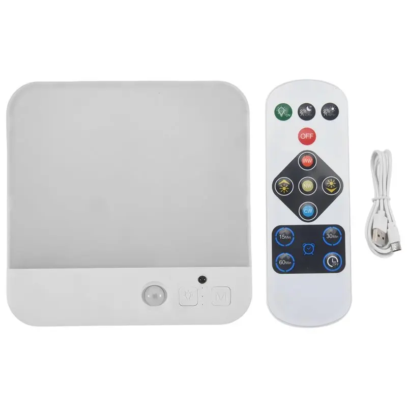 

Перезаряжаемый потолочный светильник BOFO с датчиком движения и пультом ДУ - беспроводные потолочные светильники на батарейках для шкафа, 3 цвета