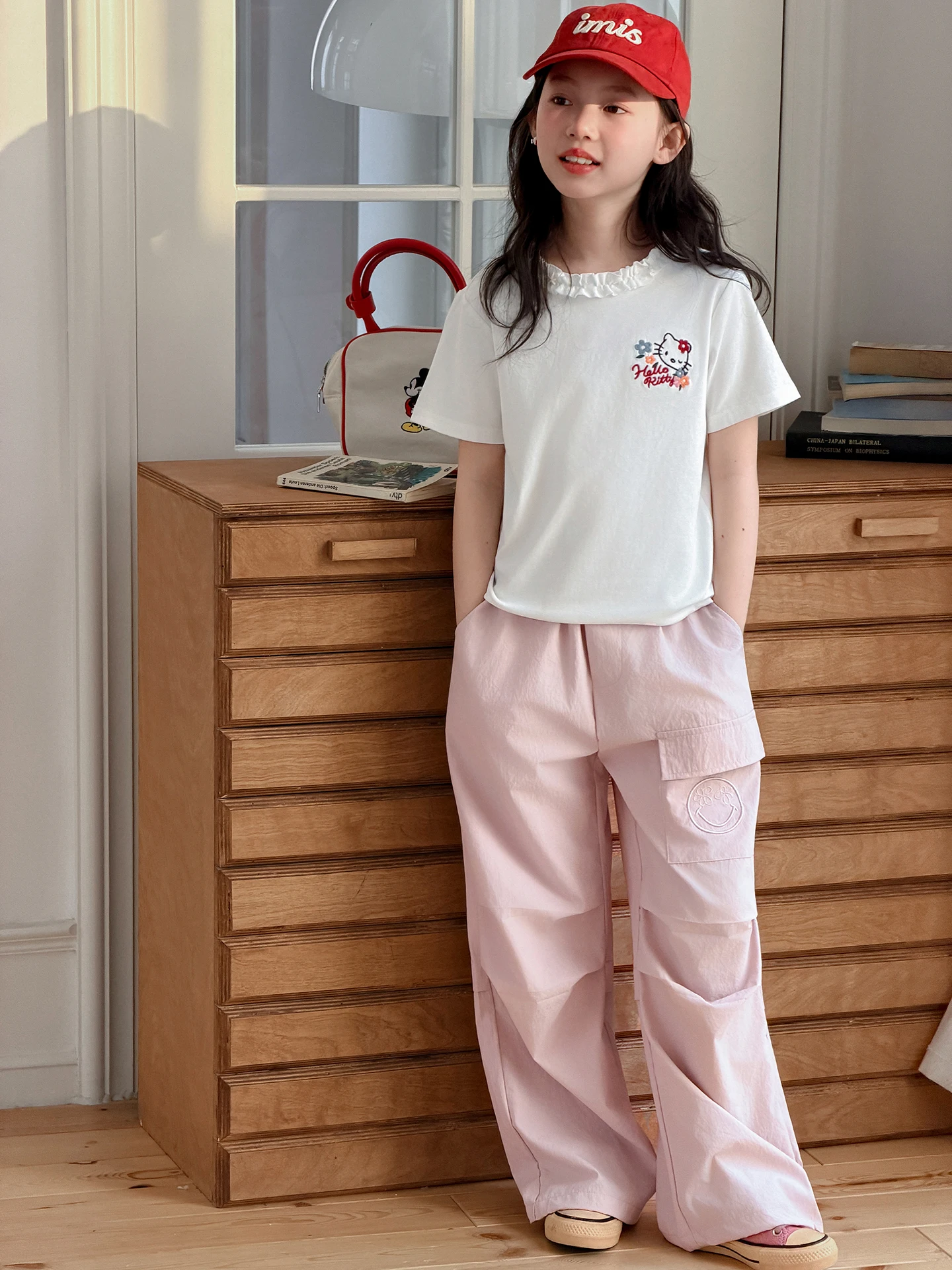 girls-summer-outfit-set-2026-new-fashionable-children's-short-sleeve-t-shirt-casual-pants-two-piece-set-for-big-kids-breathab