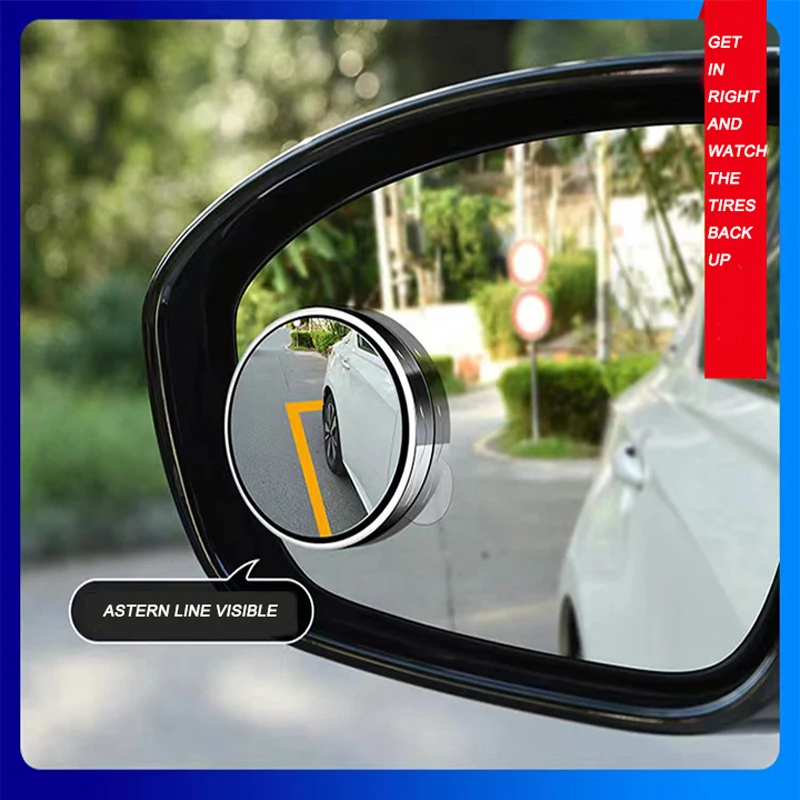 

360 Degree 2 Pcs Espejo Para Car Blind Spot Mirrors Round Shape Wide-Angle Car Blind Spot Side Rear View Car Mirror