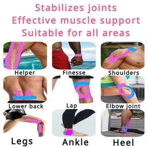 Dwaterproof water sports kilosology tape stickers bandage bandage muscle recovery protective straws relief from pain gymnasium 8 Main sales gym equipment for home - №3