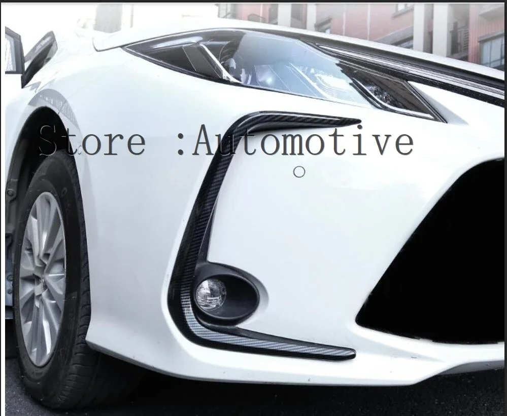 2 قطعة لتويوتا كورولا E210 الجبهة الضباب أضواء الضباب مصباح خفيف حلقة غطاء إطاري التشذيب برستيج Altis 2019 2020 2021 مشرق