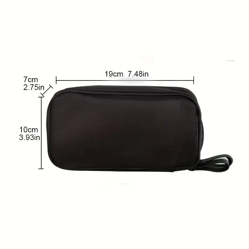 Large Capacity Makeup Brushes Storage Bag Double-Zipper Comestic Tools Organizer Wide-open Vertical Free-Standing Brush Holder